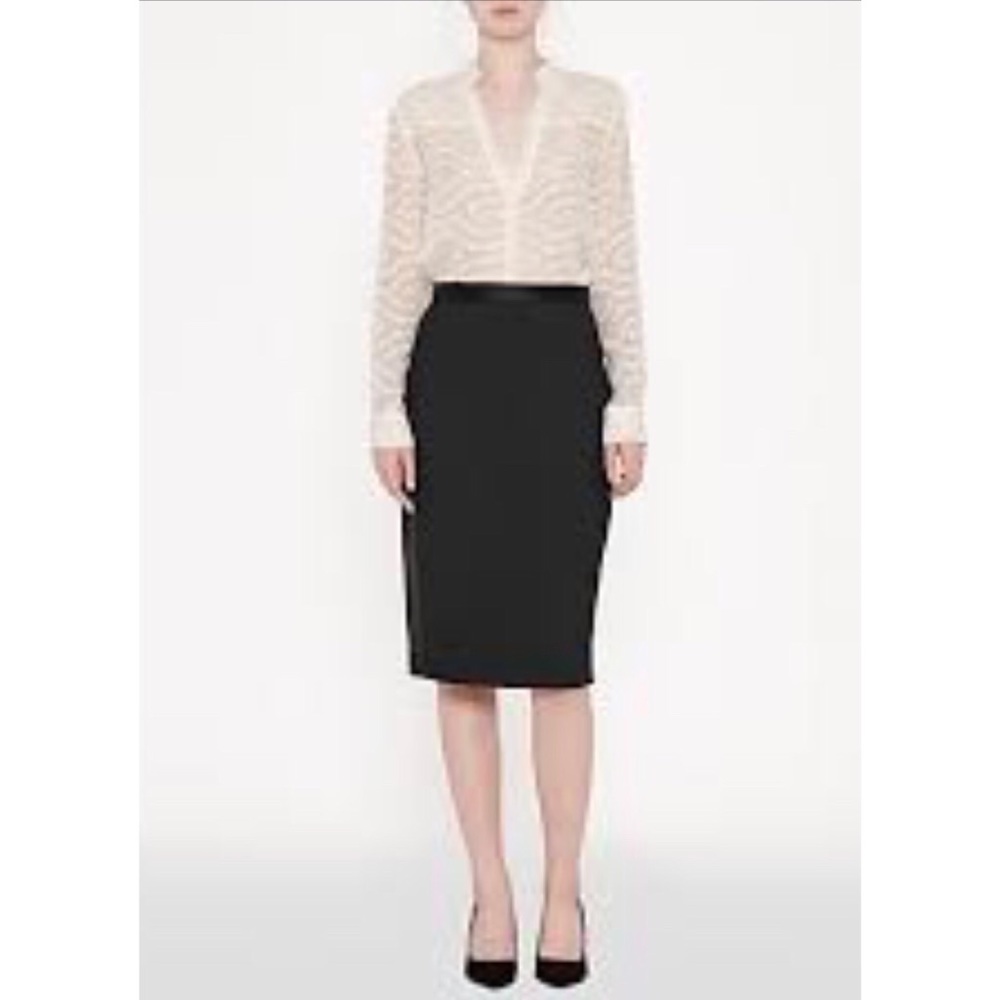 FRNCH Classic Pencil Skirt | Black